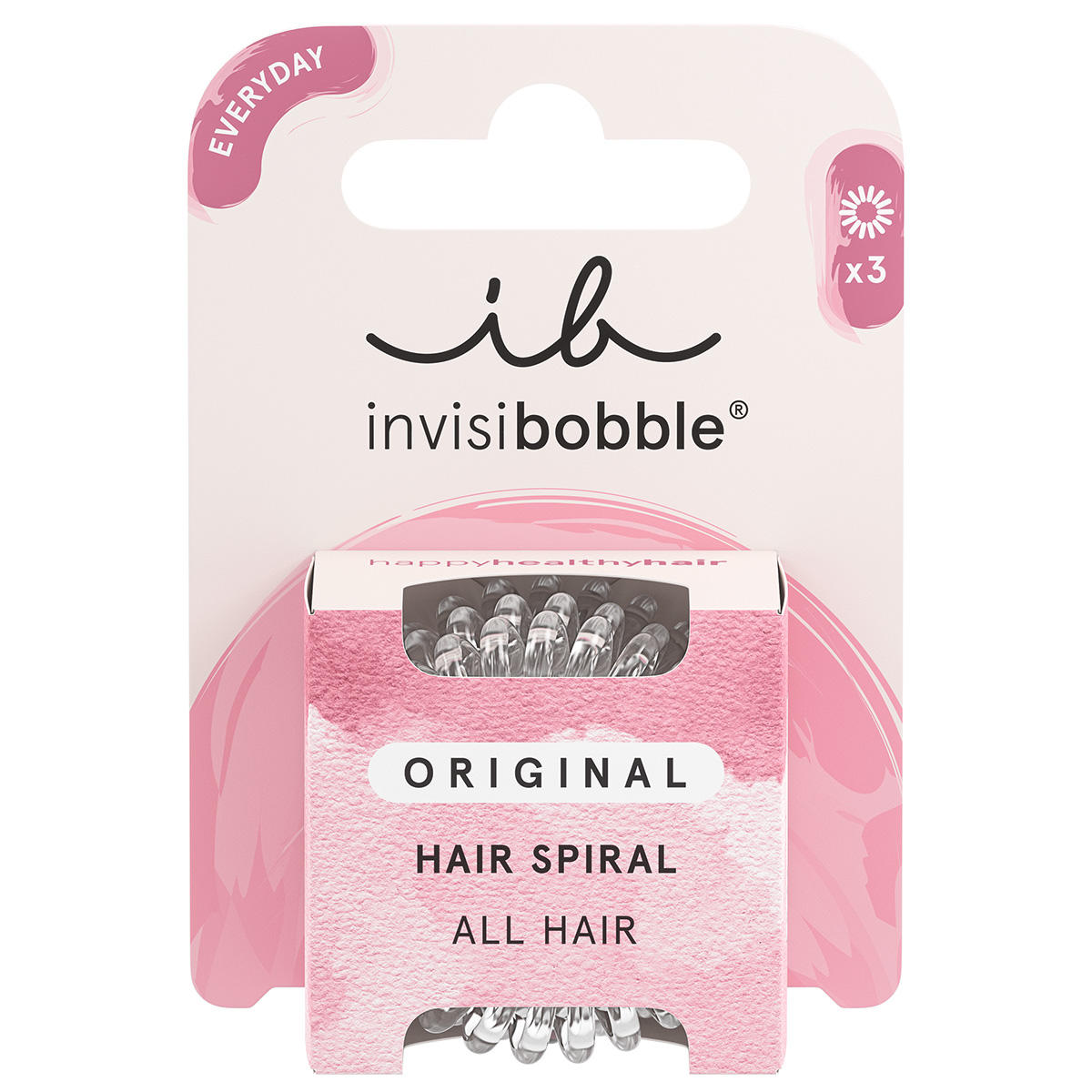 invisibobble Hair ties original Crystal Clear, Per package 3 pieces - 2