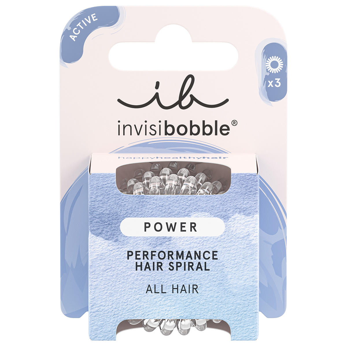 invisibobble Haargummis Power Crystal Clear, Pro Packung 3 Stück - 2