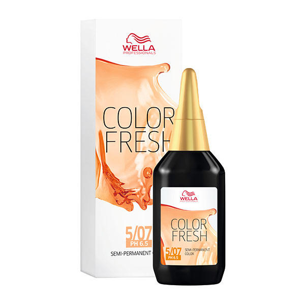 Wella Color Fresh pH 6.5 - Acid 5/07 brun clair, 75 ml - 2