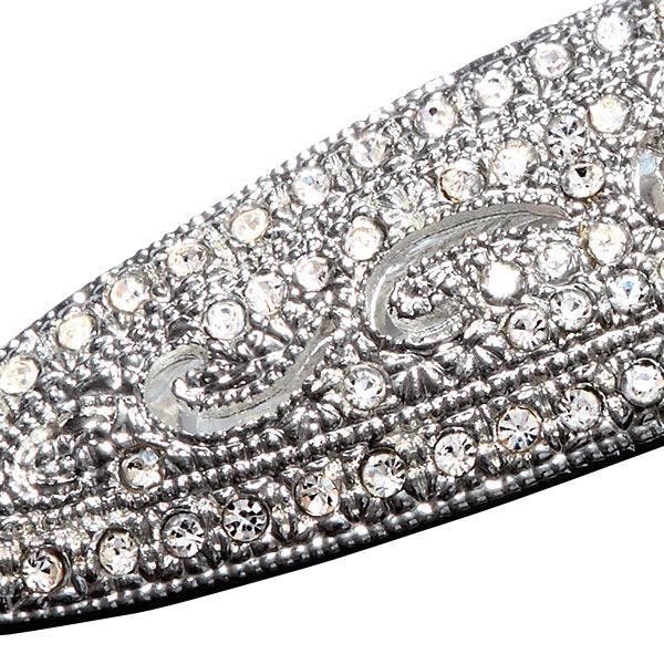 Dynatron Patent clasp oval with rhinestones  - 2