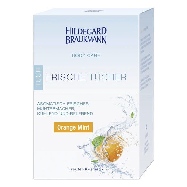 Hildegard Braukmann BODY CARE Frische Tuch Orange Mint 10 Stück - 2