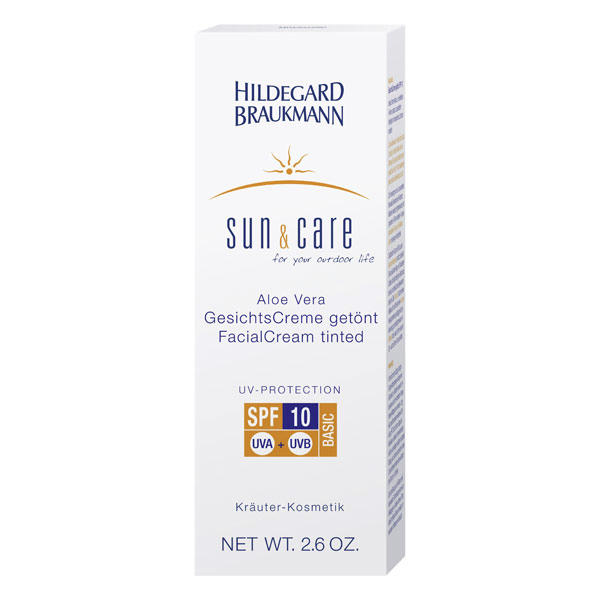 Hildegard Braukmann sun & care Crème pour le visage teintée à l'aloe vera SPF 10 75 ml - 2