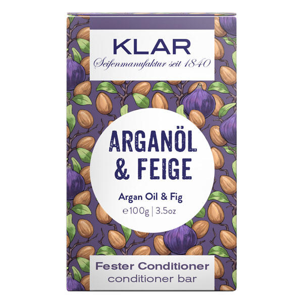 KLAR Fester Conditioner Arganöl & Feige 100 g - 2