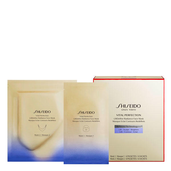 Shiseido Vital Perfection LiftDefine Radiance Face Mask 6 pièce - 2