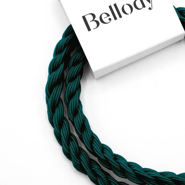 Bellody Bridas originales para el pelo Quetzal Verde 4 piezas - 2