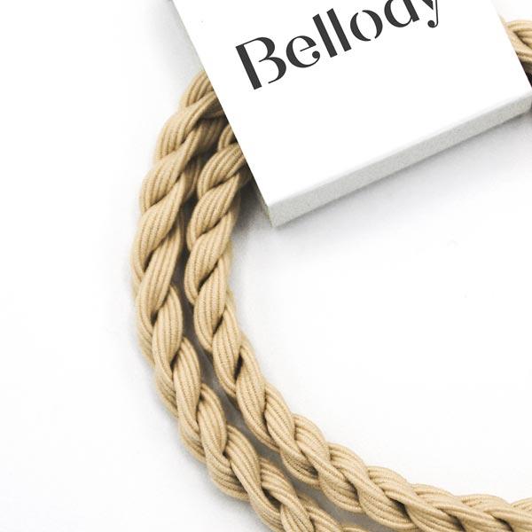 Bellody Original Hair Ties Champagne Beige 4 pcs - 2
