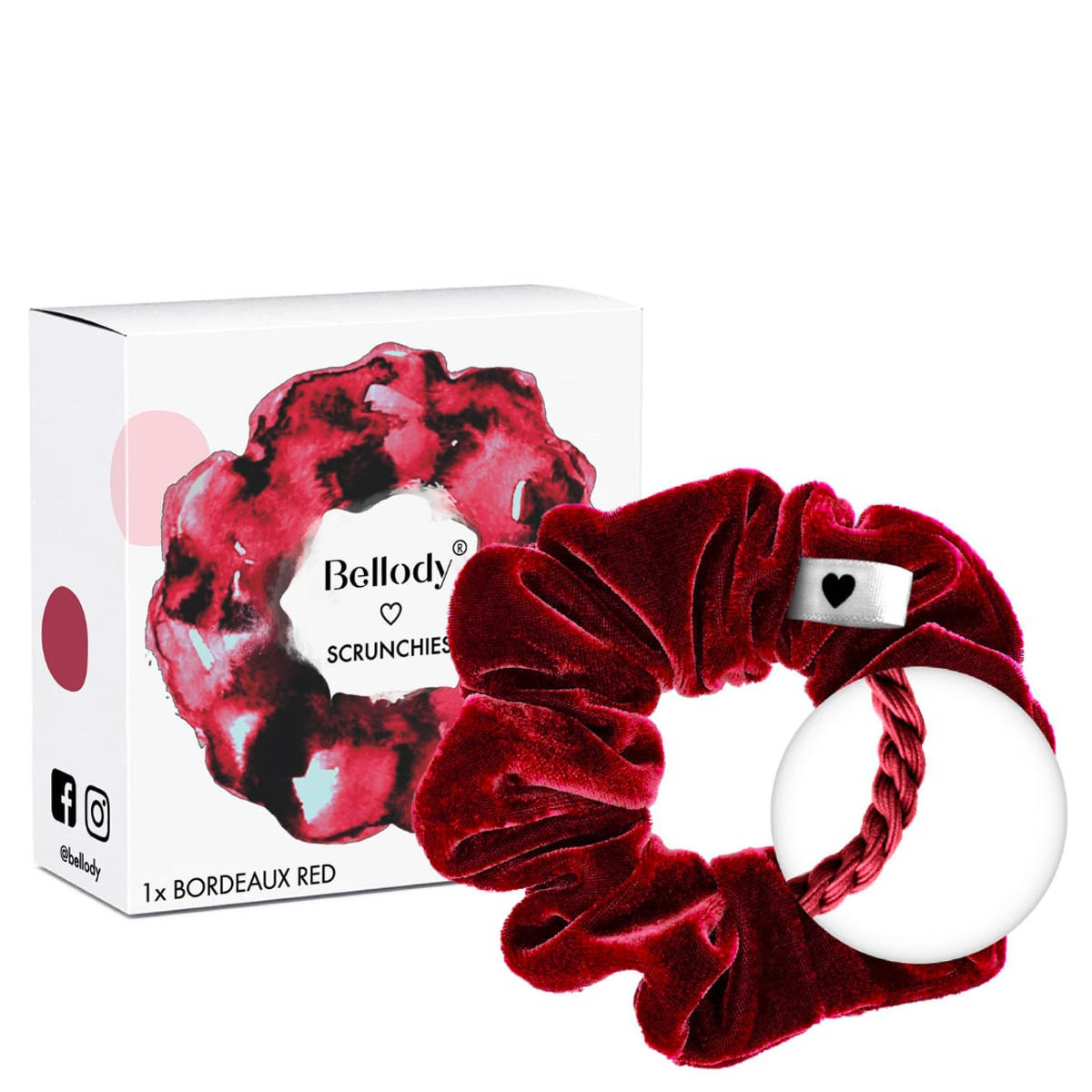 Bellody Original Scrunchies Bordeaux Red 1 Stück - 2