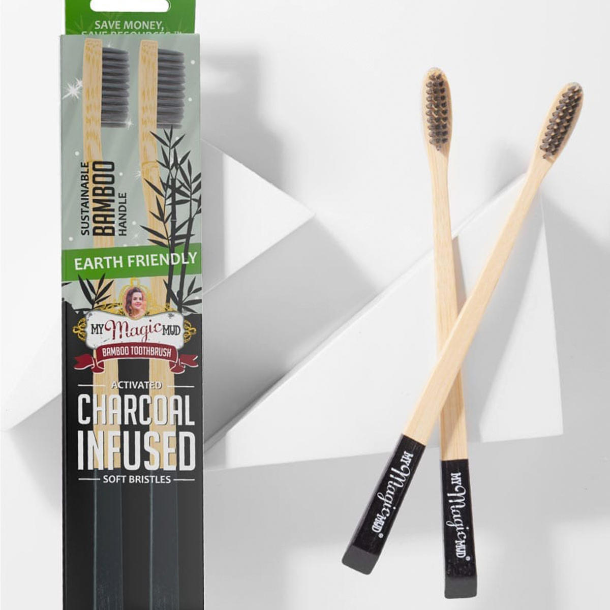 My Magic Mud 2 Pack Bamboo Toothbrush  - 2
