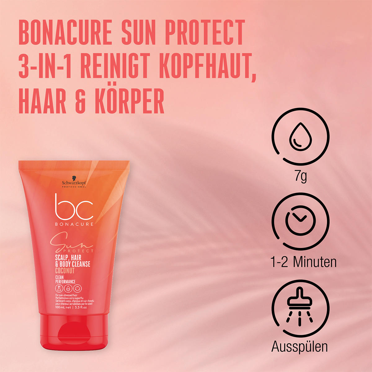 Schwarzkopf Professional BC Bonacure SUN PROTECT Sun Protect Scalp, Hair & Body Cleanse 200 ml - 2