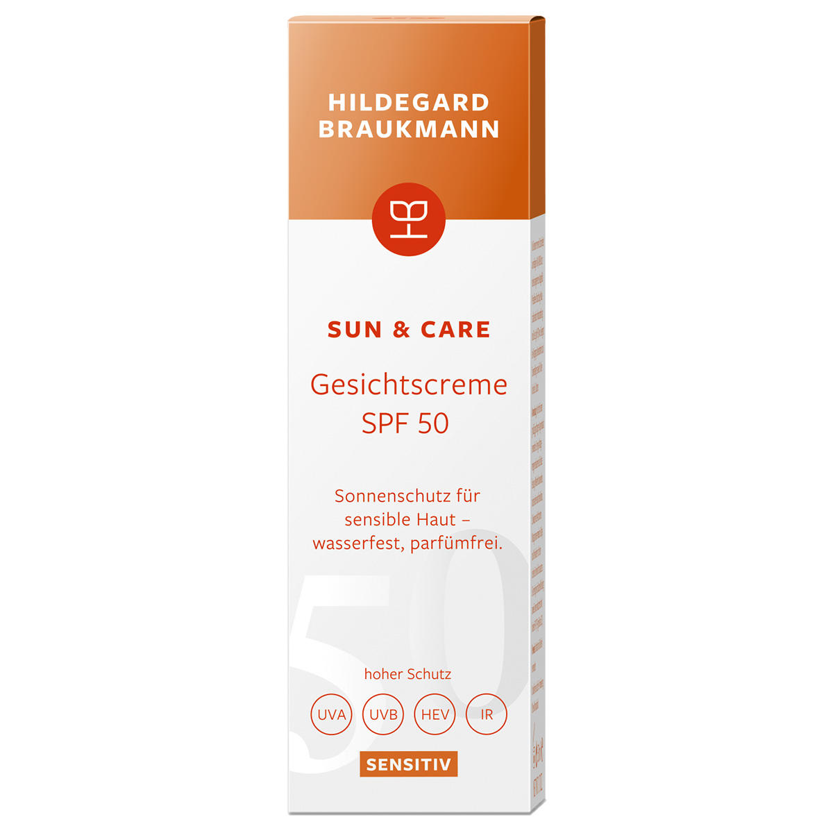 Hildegard Braukmann sun & care  Crème visage Sensitive SPF 50 50 ml - 2