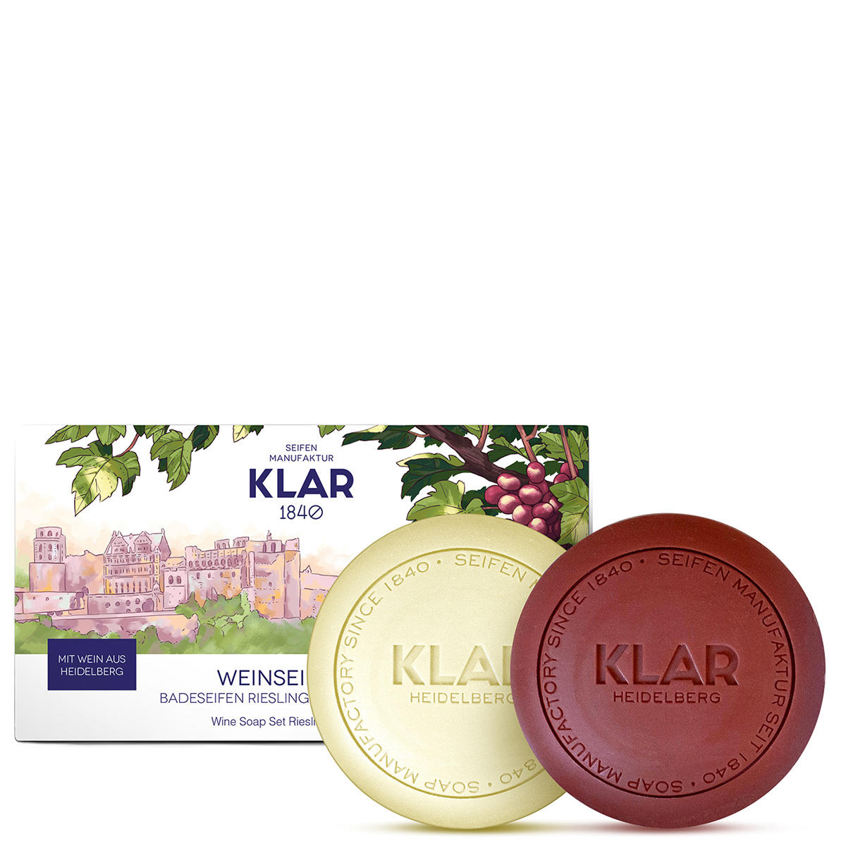 KLAR Wine soap set 2 x 150 g - 2