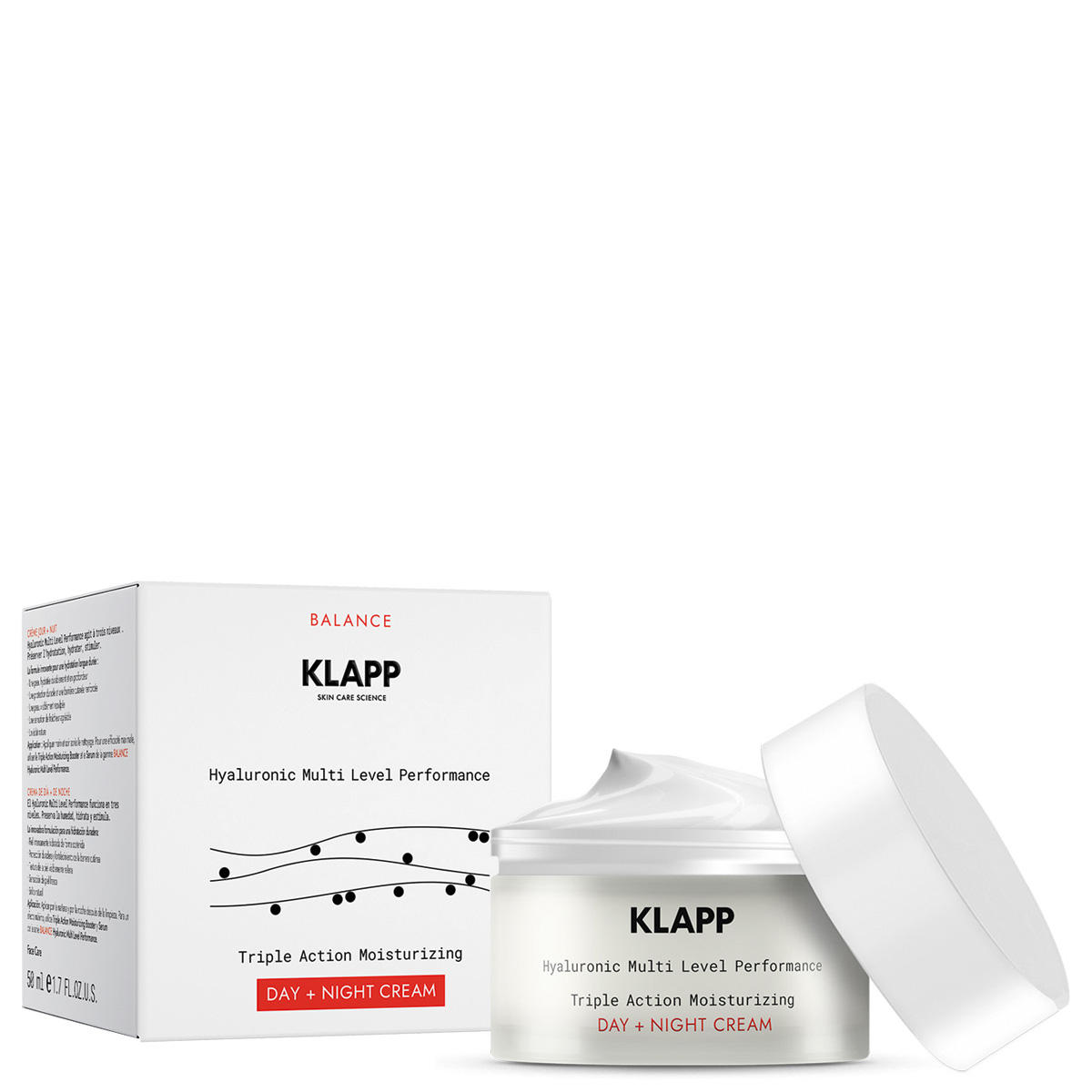 KLAPP Hyaluronic Multi Level Performance Triple Action Moisturizing Day + Night Cream 50 ml - 2