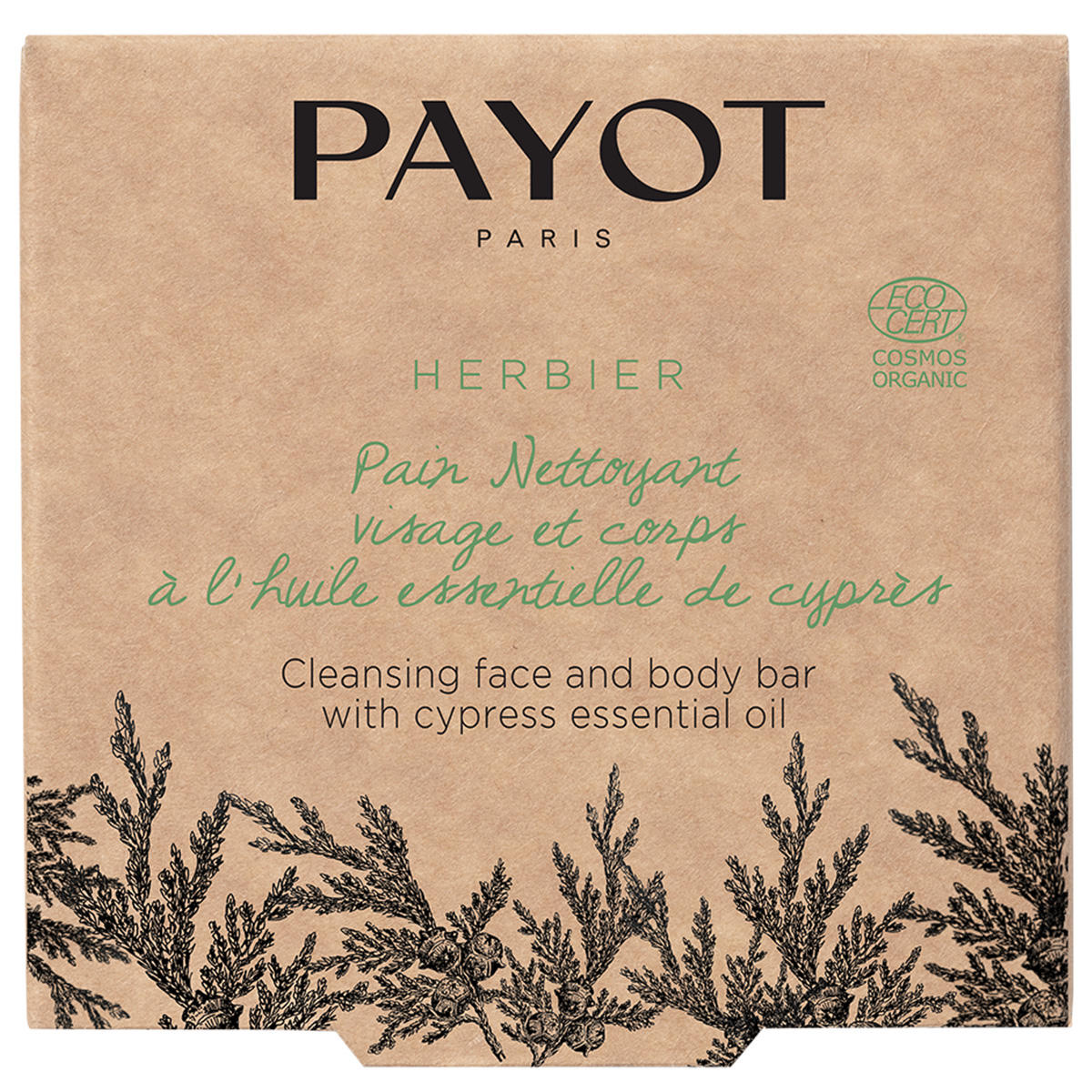 Payot Herbier Pain Nettoyant visage et corps à l'huile essentielle de cyprès 85 g - 2