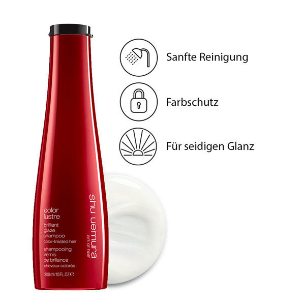 Shu Uemura Color Lustre Brilliant Glaze Shampoo 300 ml - 2