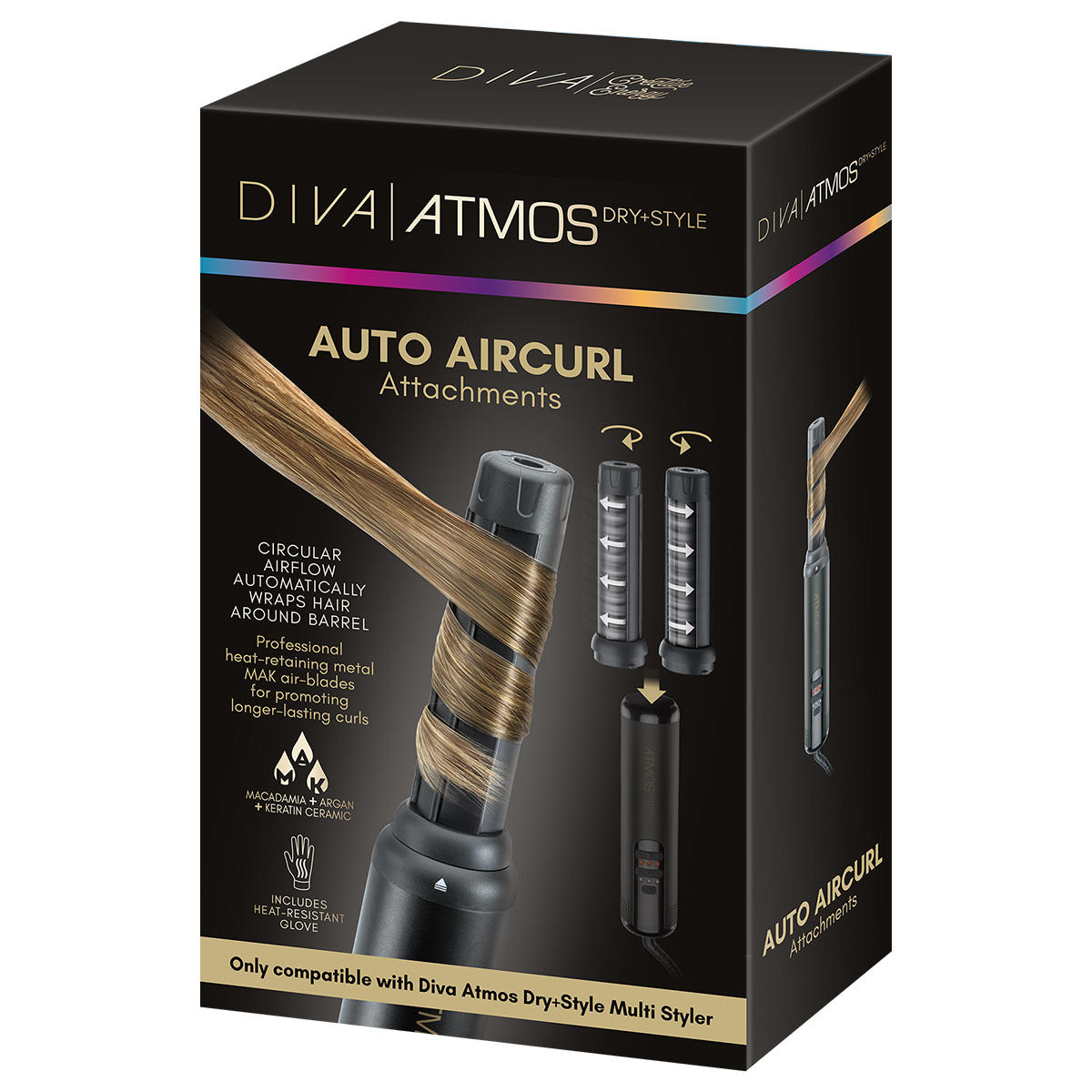 Diva Atmos Dry + Style Auto Aircurl opzetstuk  - 2