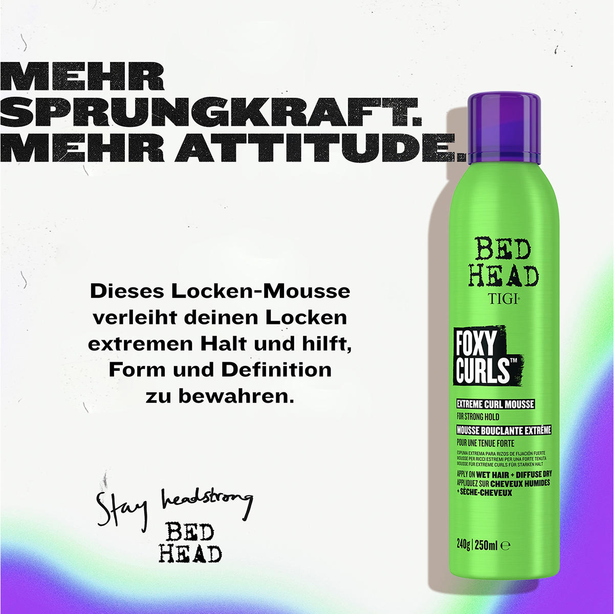 TIGI BED HEAD Foxy Curls Mousse starker Halt 250 ml - 2