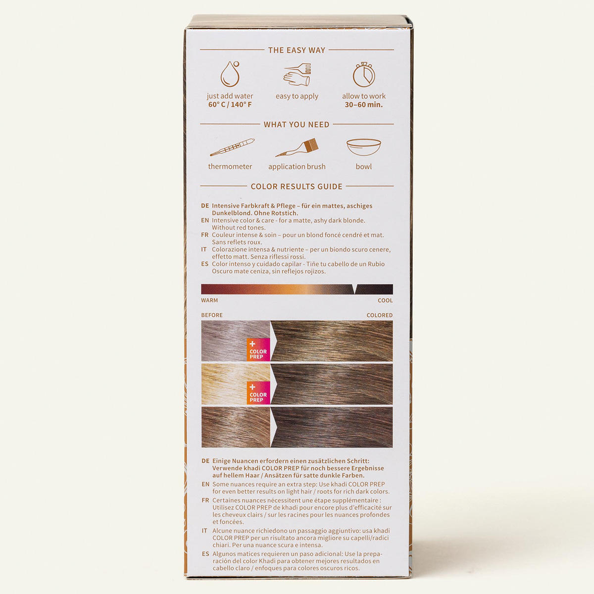 khadi Couleur de cheveux à base de plantes blond foncé 100 g - 2