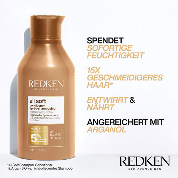 Redken all soft Après-Shampooing 300 ml - 2