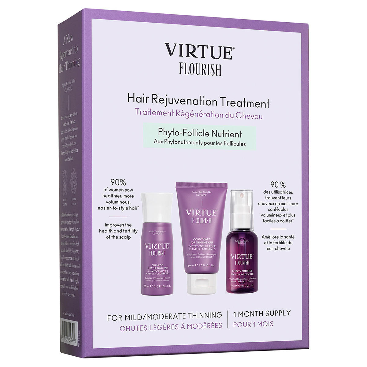 Virtue Flourish Hair Rejuvenation Treatment 1 month supply Set  - 2