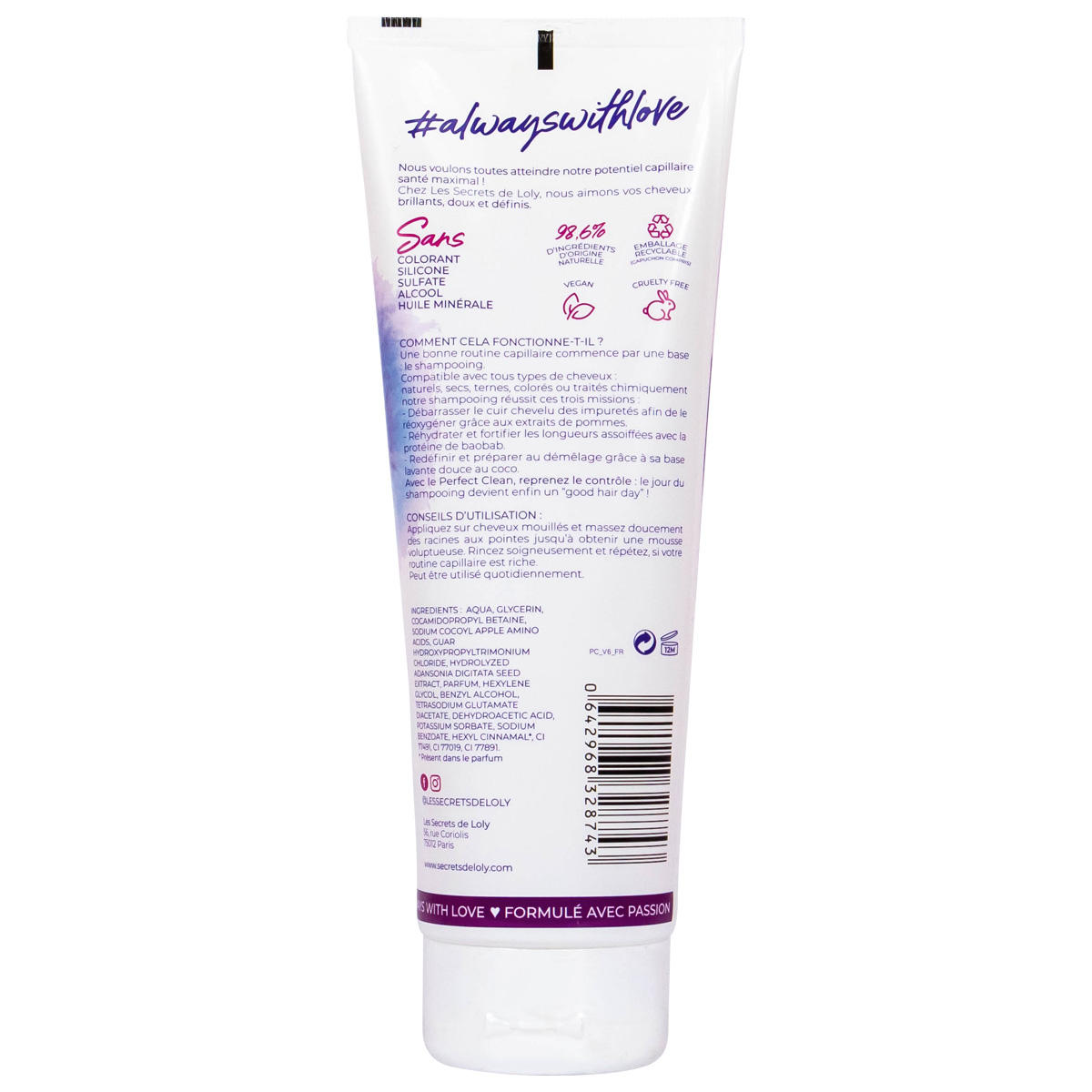 Les secrets de Loly Perfect Clean Shampooing 250 ml - 2