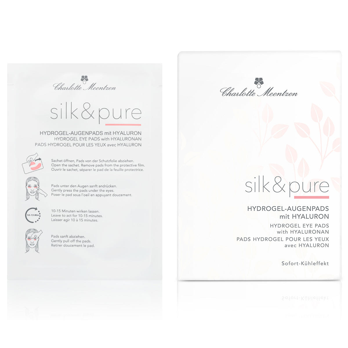 Charlotte Meentzen Silk & Pure Hydrogel-Augenpads mit Hyaluron 5 x 2 Stück - 2