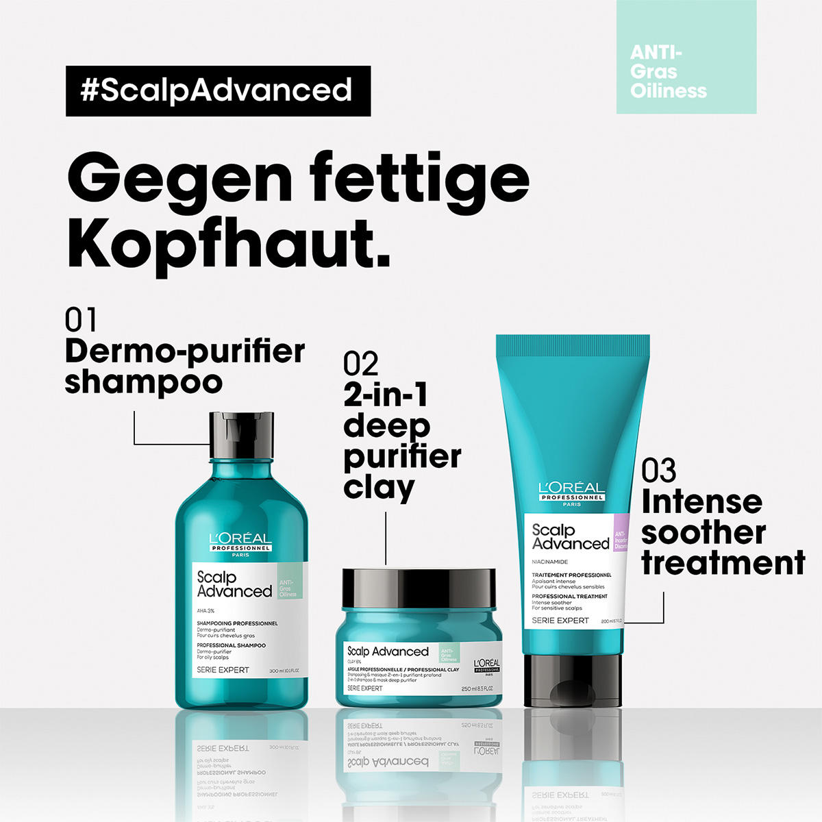 L'Oréal Professionnel Paris Serie Expert Scalp Advanced Anti-Oiliness Dermo-Purifier Shampoo 1,5 Liter - 2