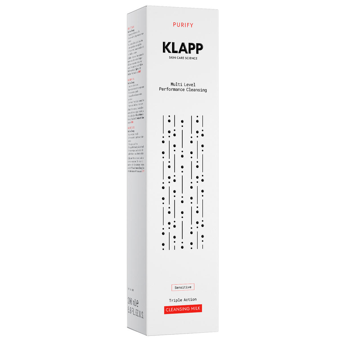 KLAPP Multi Level Performance Cleansing Triple Action CLEANSING MILK Sensitiv 200 ml - 2