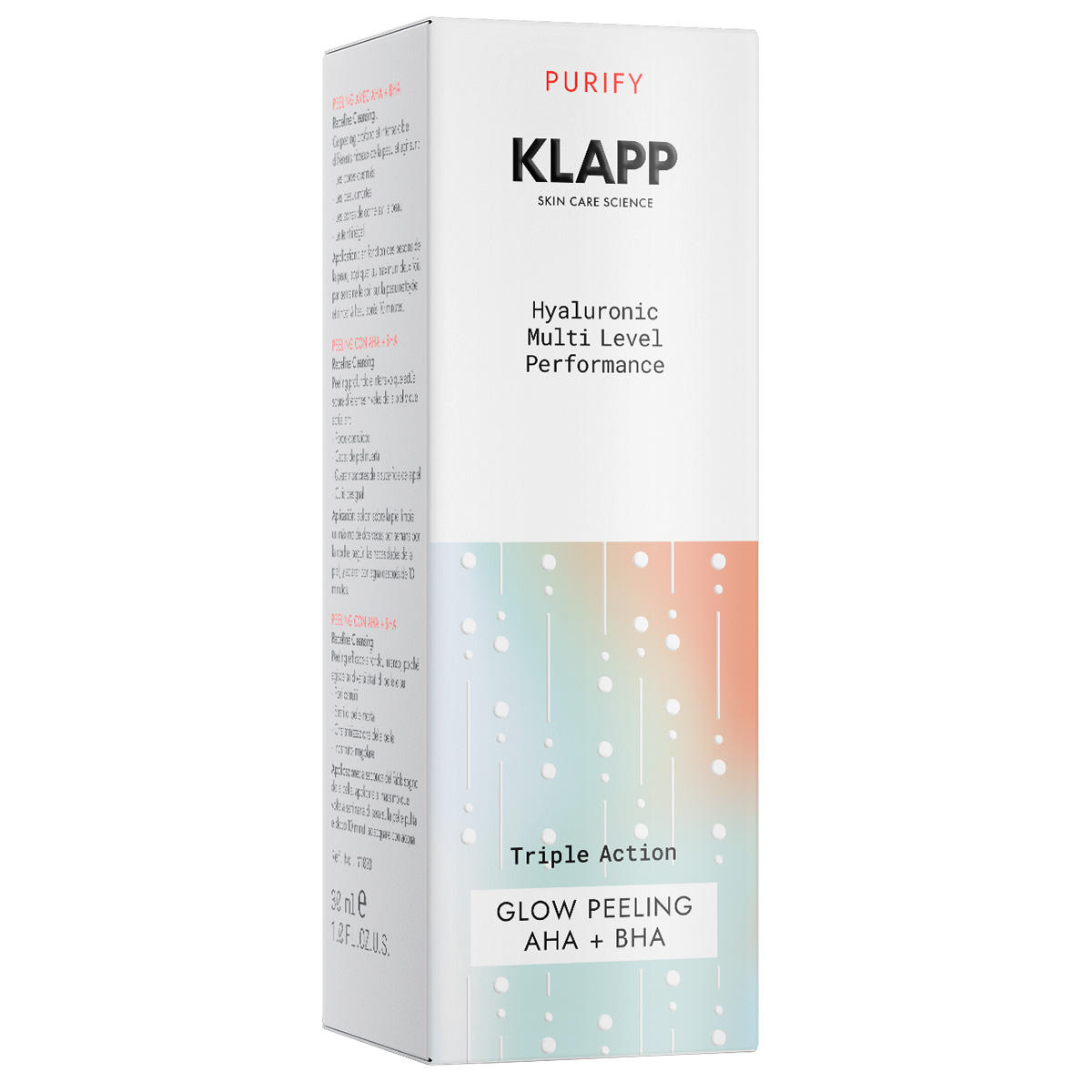 KLAPP Multi Level Performance Cleansing Triple Action GLOW PEELING AHA + BHA 30 ml - 2
