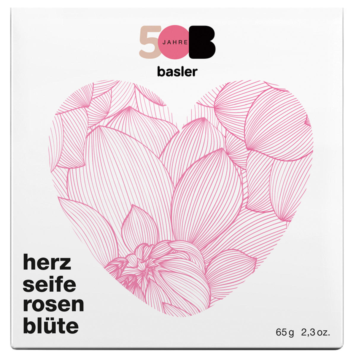 KLAR x Basler Herzseife Rosenblüte Jubiläumsedition 65 g - 2