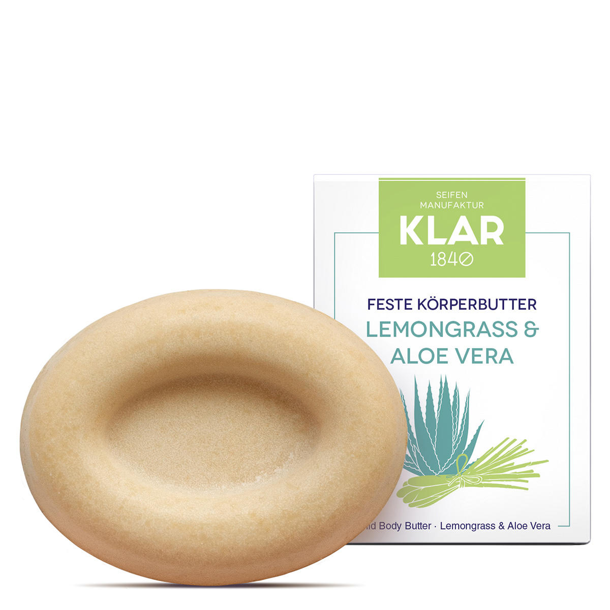 KLAR Beurre solide pour le corps Lemongrass & Aloe Vera 60 g - 2