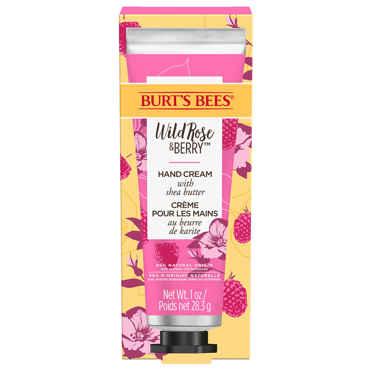 Burt´s Bees Crème pour les mains Wild Rose & Berry  28,3 g - 2