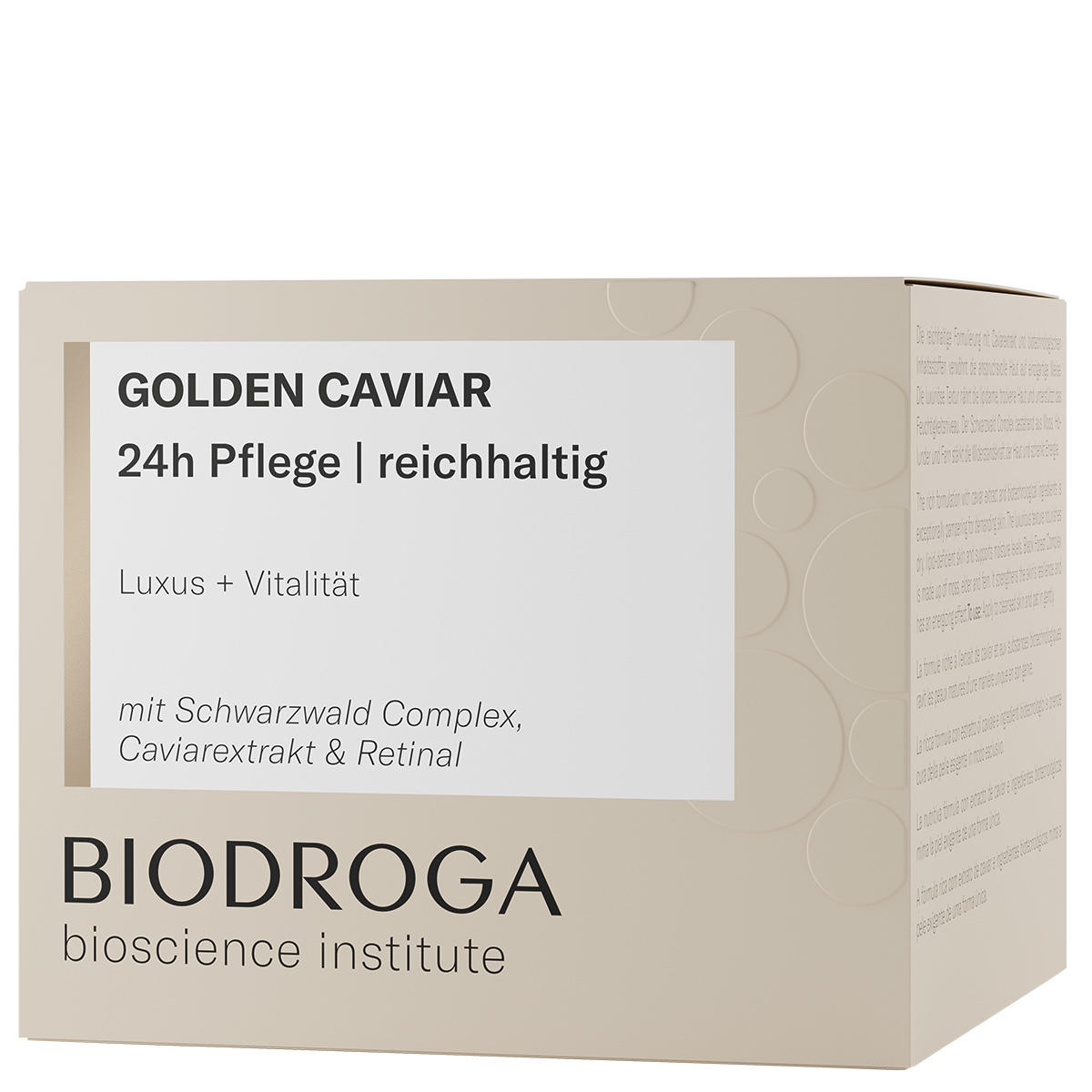 BIODROGA Bioscience Institute GOLDEN CAVIAR 24 uurs zorg rijk 50 ml - 2