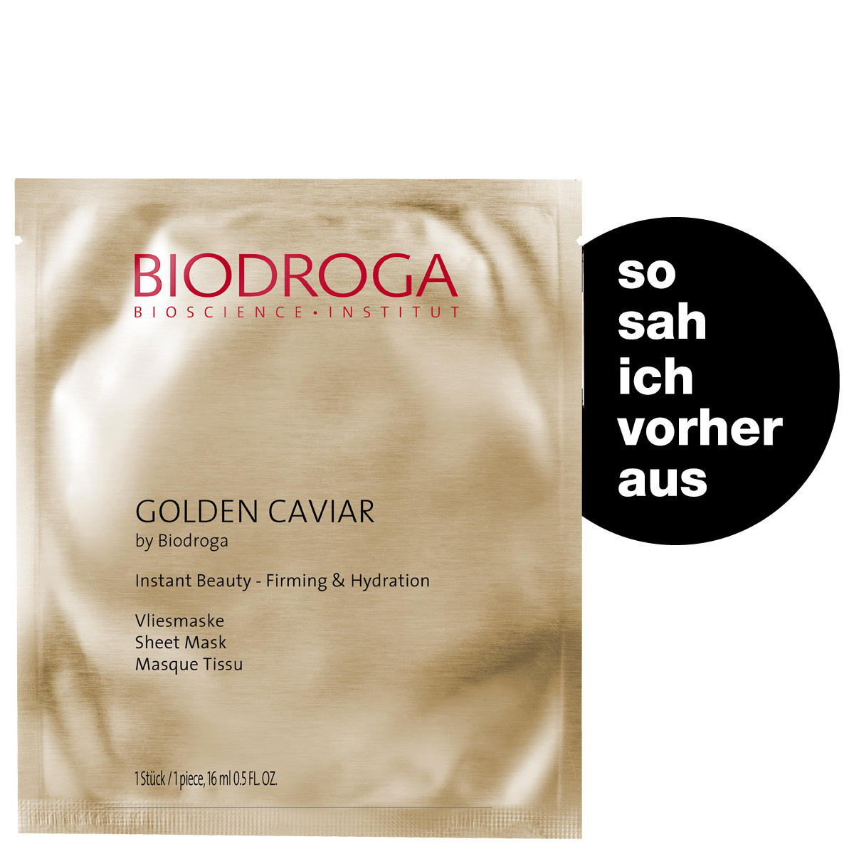 BIODROGA Bioscience Institute GOLDEN CAVIAR Masque en non-tissé 16 ml - 2