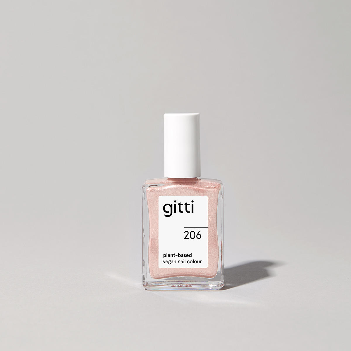 gitti no. 206 Nail Polish Pink Gleam 15 ml - 2