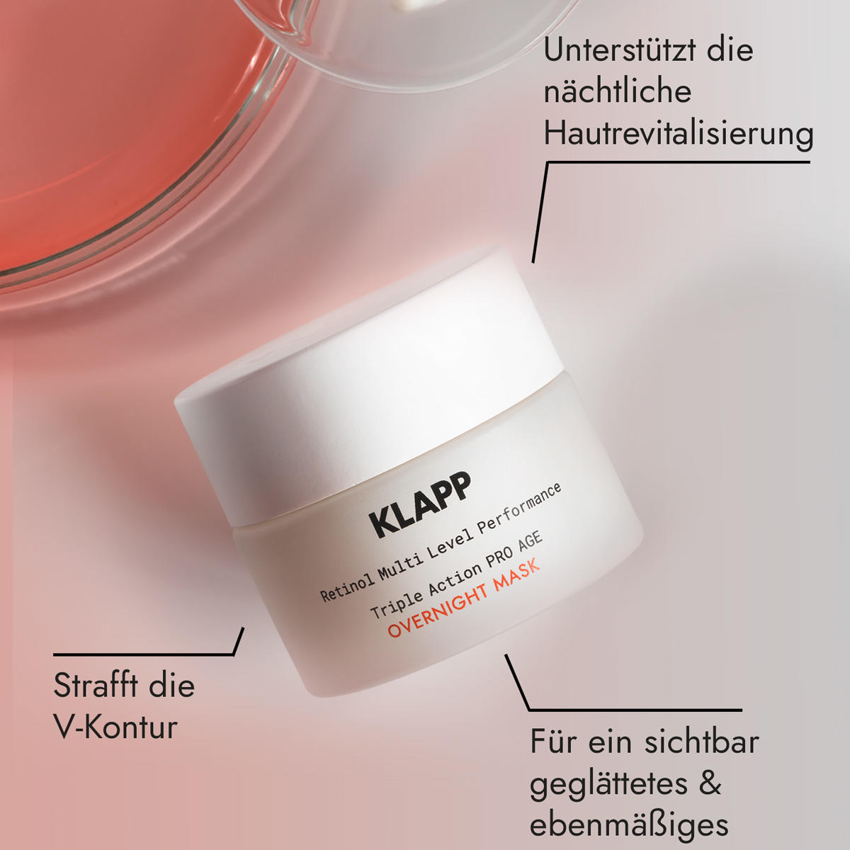 KLAPP RESIST AGING Retinol Triple Action PRO AGE Overnight Mask 50 ml - 2