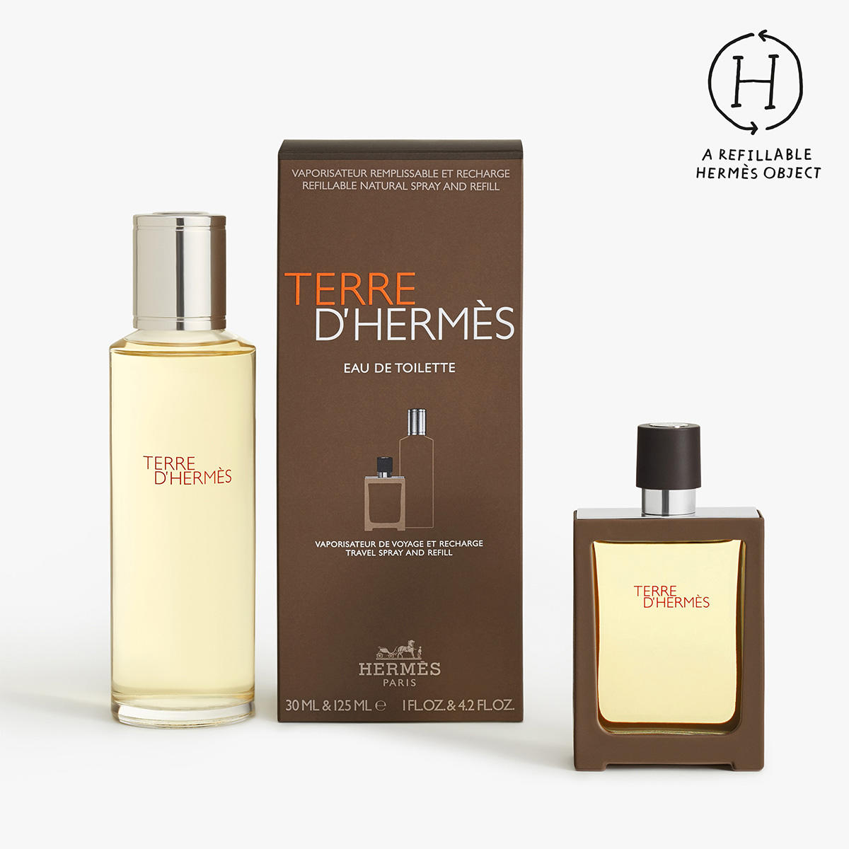 HERMÈS Terre d’Hermès Eau de Toilette Travel + Refill 30 ml + 125 ml - 2