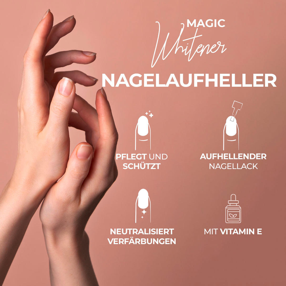 Juliana Nails Magic Whitener - Sbiancante per unghie 10 ml - 2