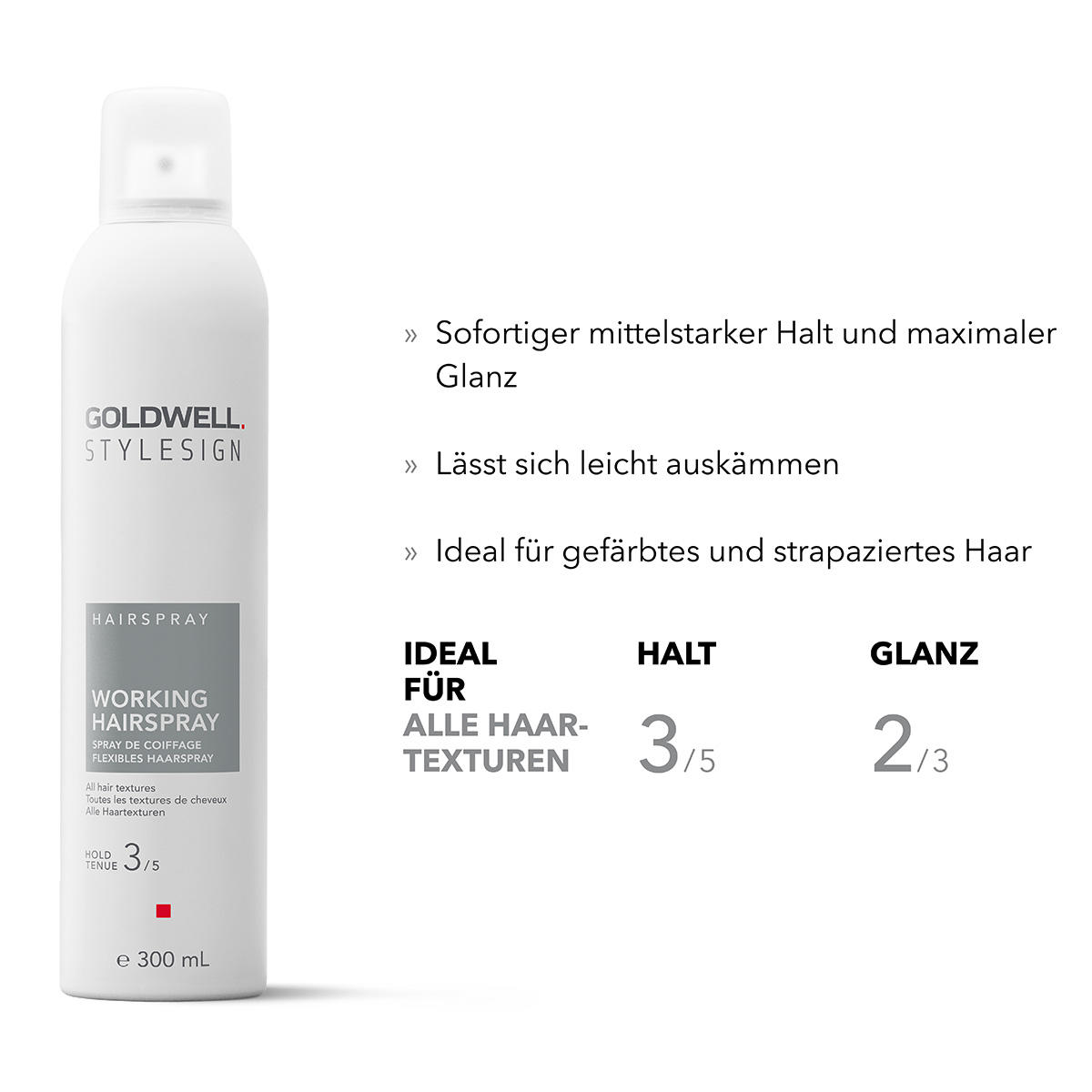 Goldwell StyleSign Lacca per capelli flessibile mittlerer Halt 300 ml - 2