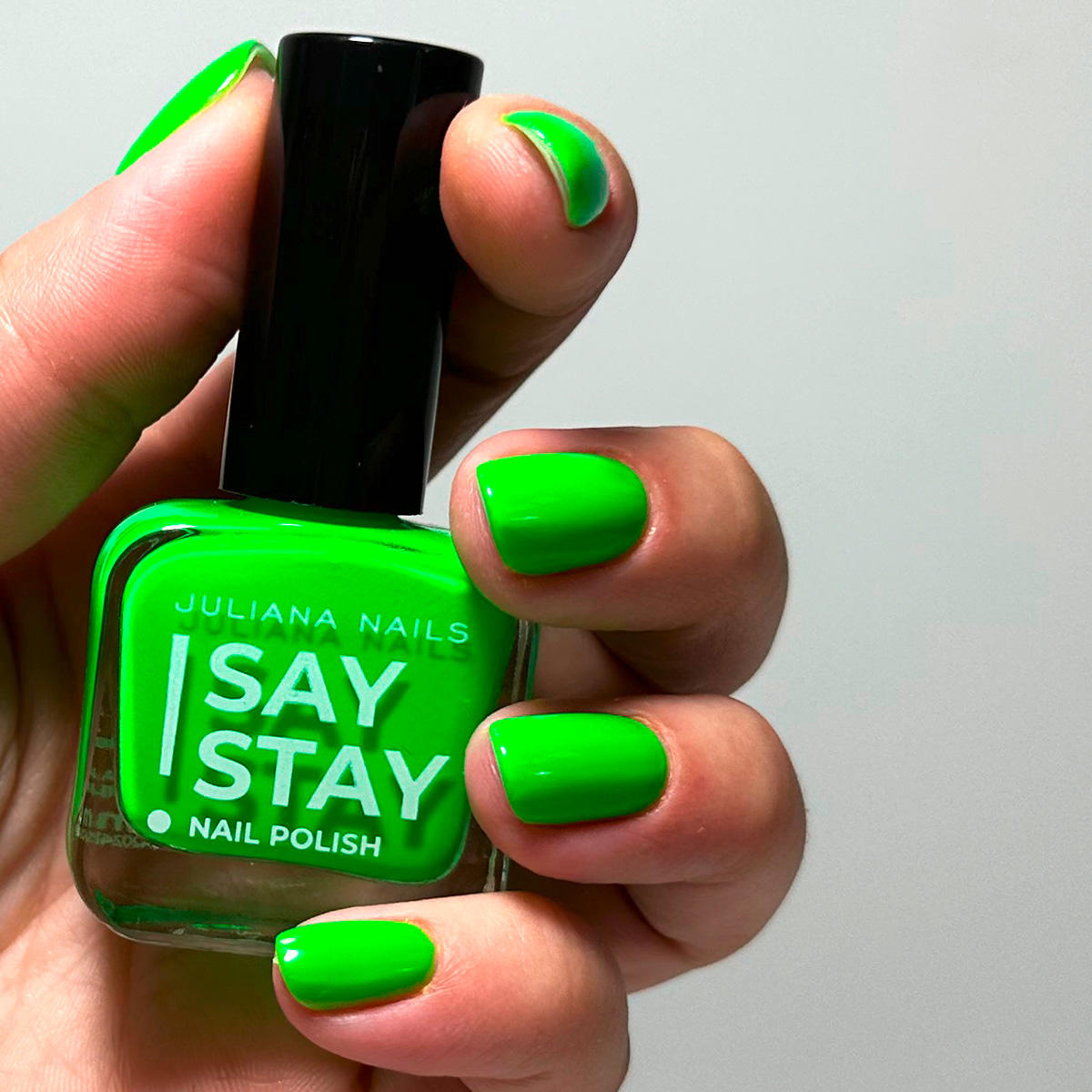 Juliana Nails Say Stay! Nail Polish Neon Hashtag Green 10 ml - 2
