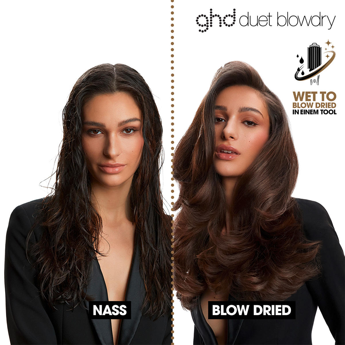 ghd duet blowdry Hair Dryer Brush zwart - 2