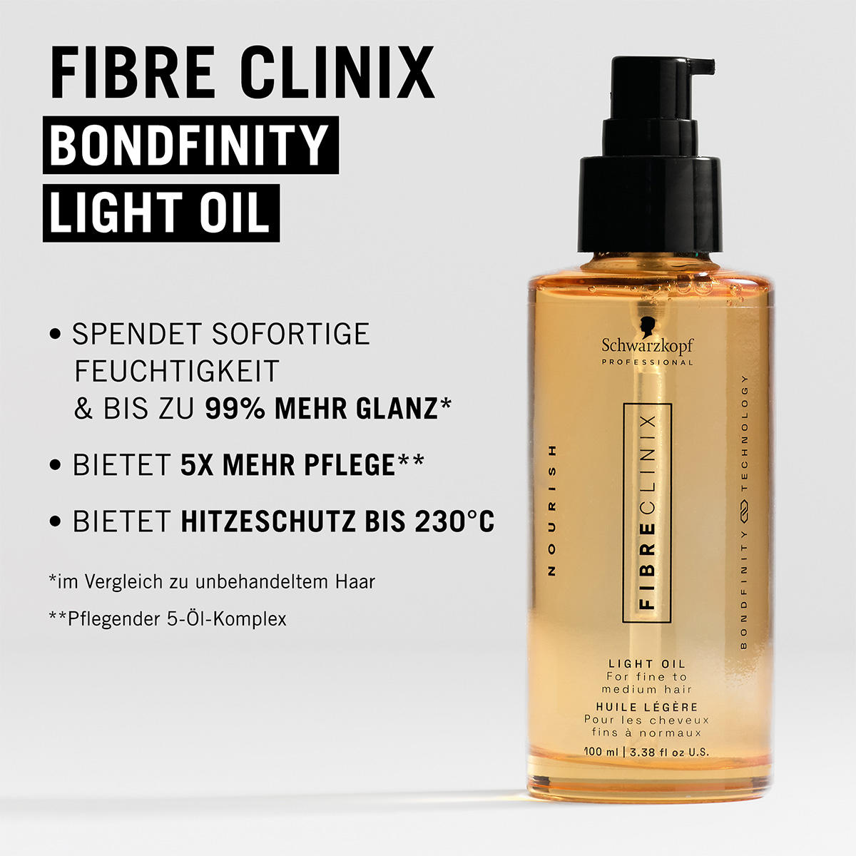 Schwarzkopf Professional Fibre Clinix Bondfinity Light Oil 100 ml - 2