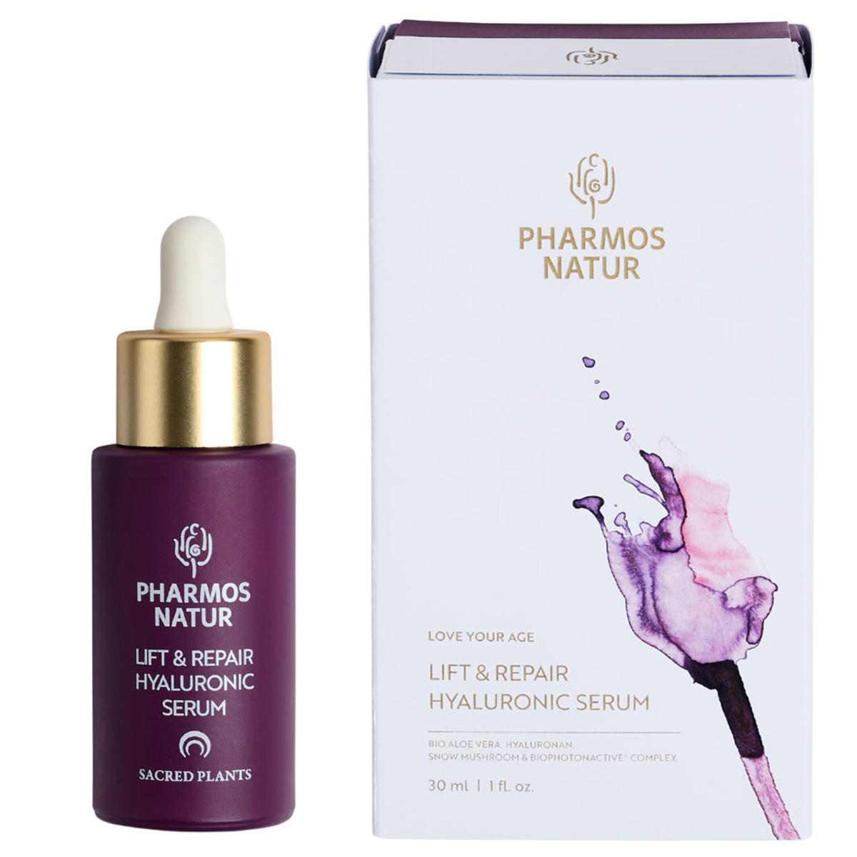 PHARMOS NATUR Love Your Age Lift & Repair Hyaluronic Serum 30 ml - 2
