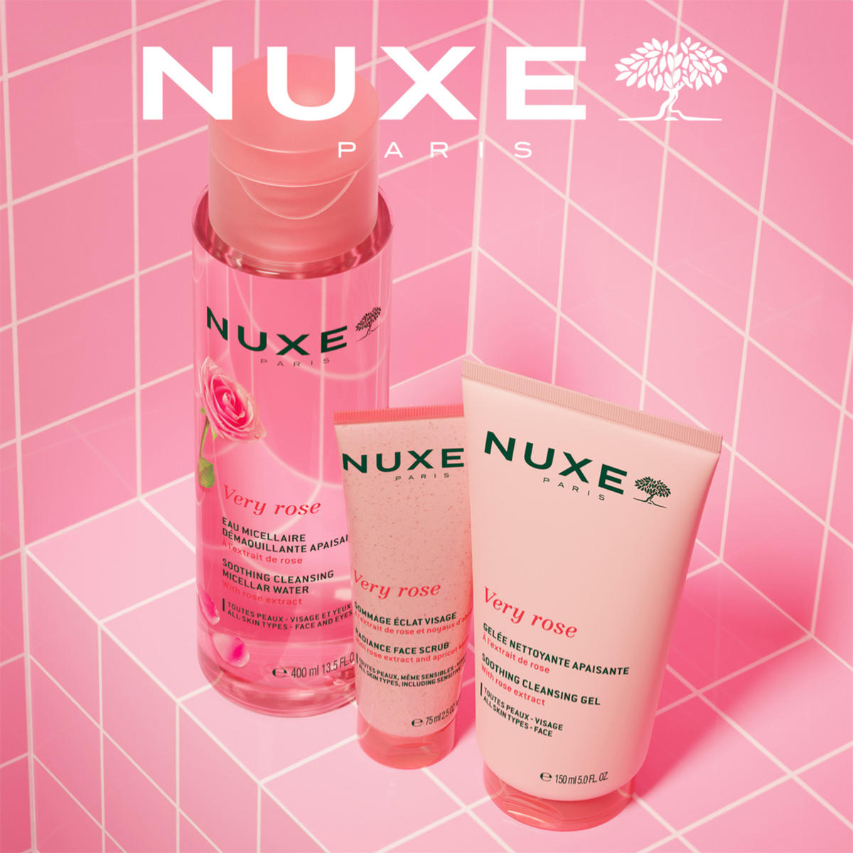 NUXE Very Rose Soothing Cleansing Micellar Water Duo Offer 2 x 400 ml - 2