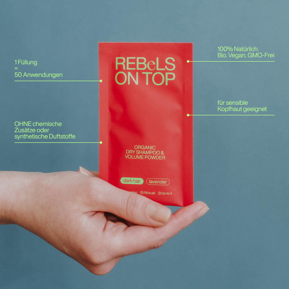 REBeLS ON TOP Trockenshampoo Dark Refill 10 g - 2