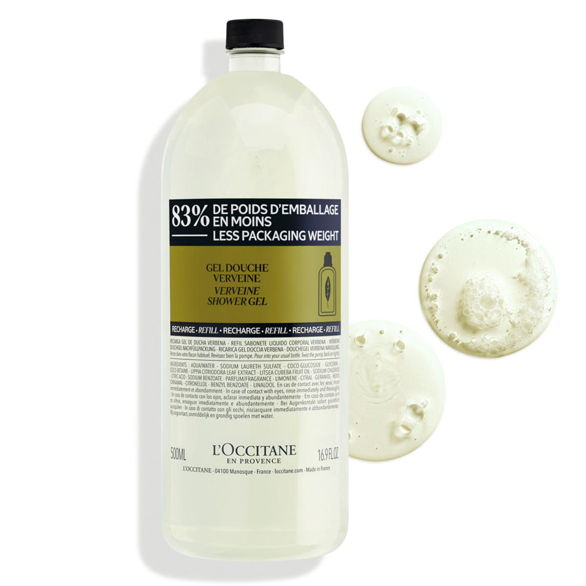L'Occitane Verbene Recambio de gel de ducha 500 ml - 2