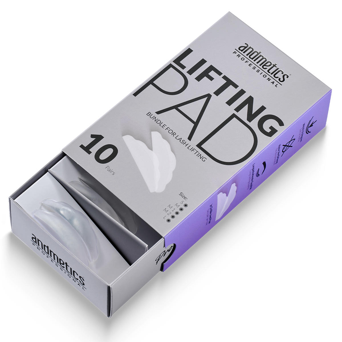andmetics professional Lifting Pad Bundle 10 Paar - 2
