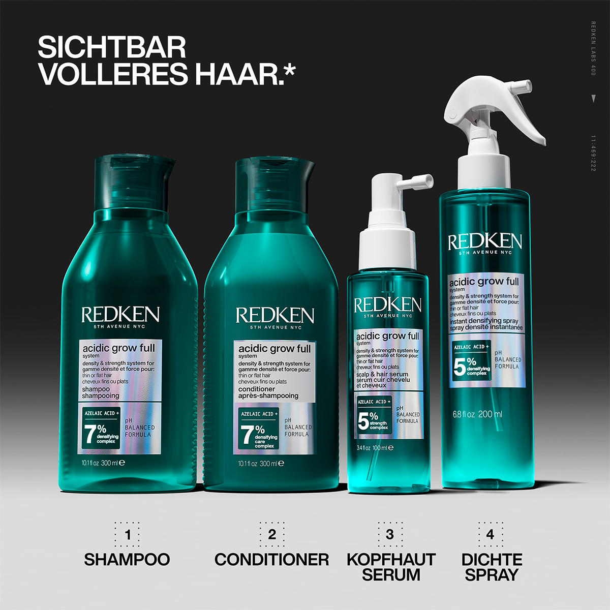 Redken acidic grow full system Instant Densifying Spray 200 ml - 2