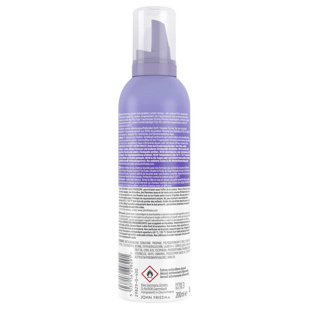 JOHN FRIEDA Frizz Ease Traumlocken Styling Mousse 200 ml - 2