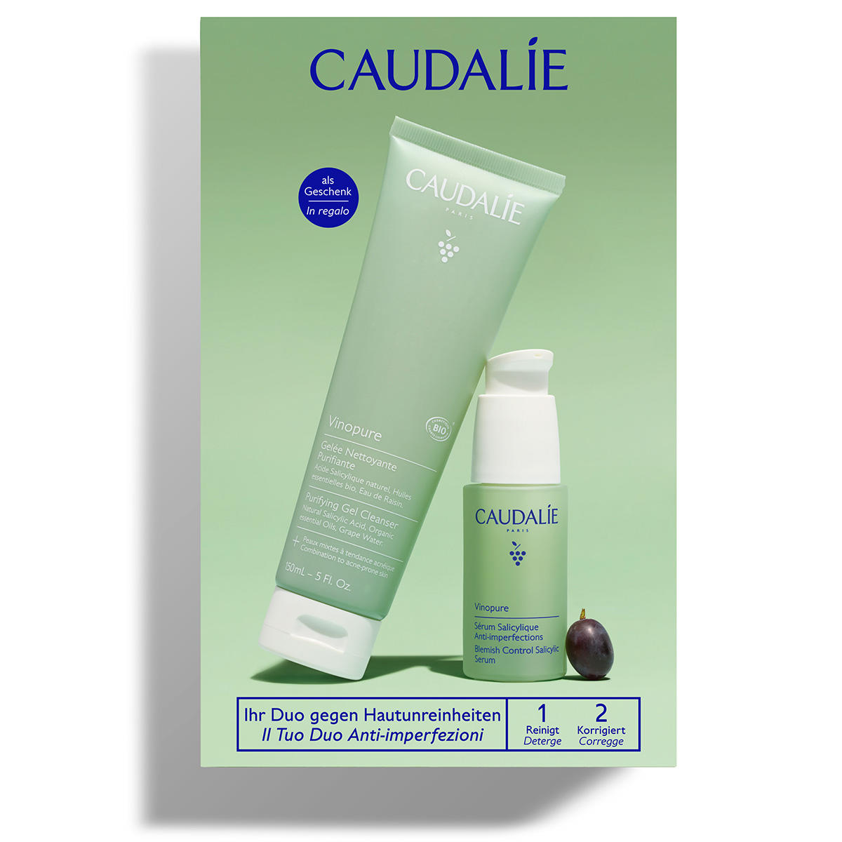 CAUDALIE Vinopure Vinopure Set Serum & Reinigingsgel  - 2