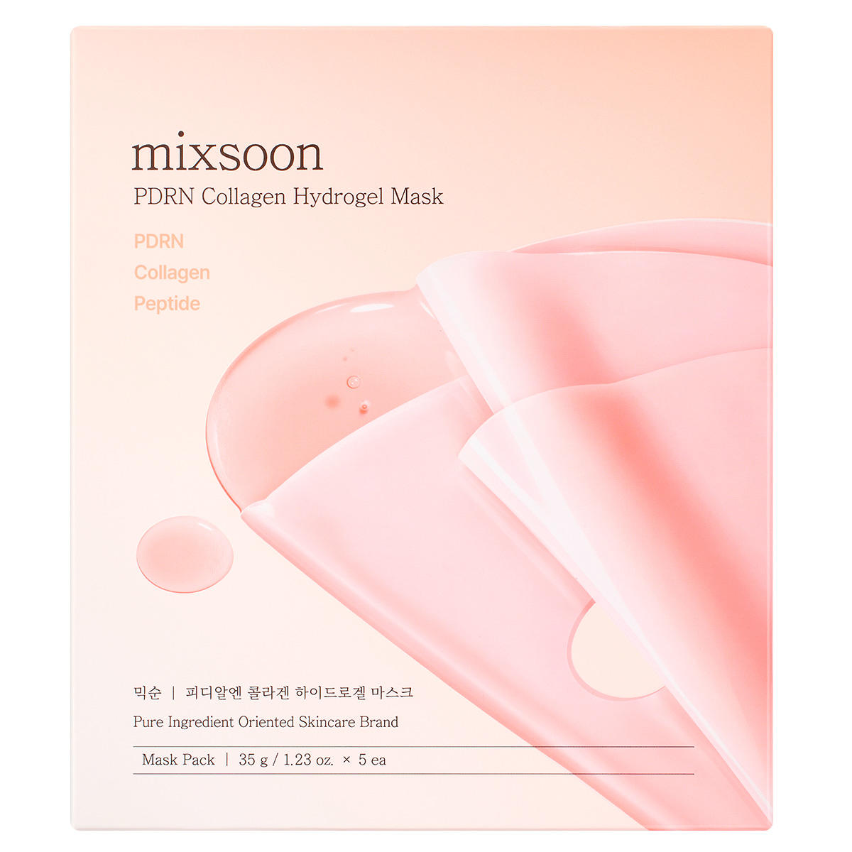 mixsoon PDRN Collagen Hydrogel Mask 5 Stück - 2